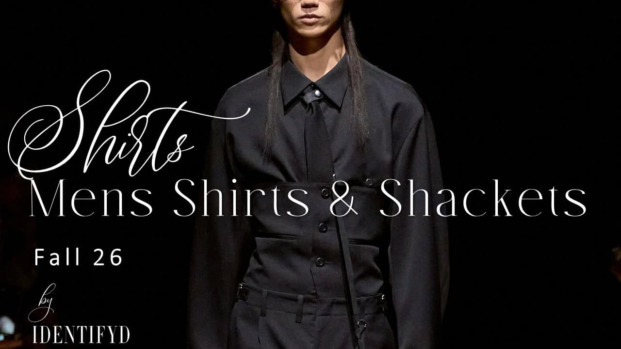 Mens Woven Shirt & Shacket Trends Fall 2026